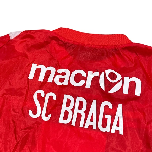 Vintage Macron SC Braga 2010-2011 Warmup Pullover Windbreaker Jacket Mens Small - Picture 7 of 12
